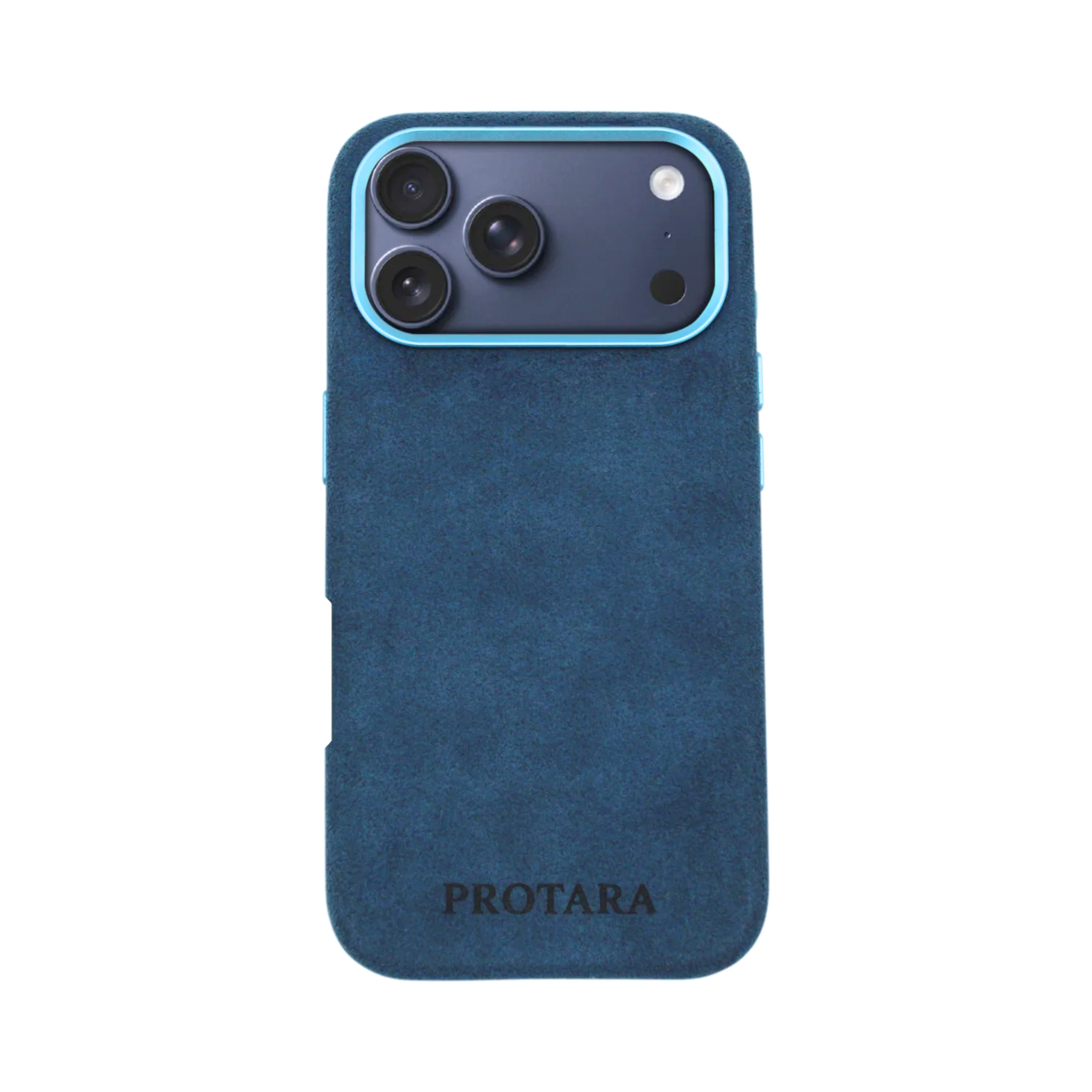 PROTARA Alcantara iPhone 17 Pro deksel – Ocean Voyage Blue