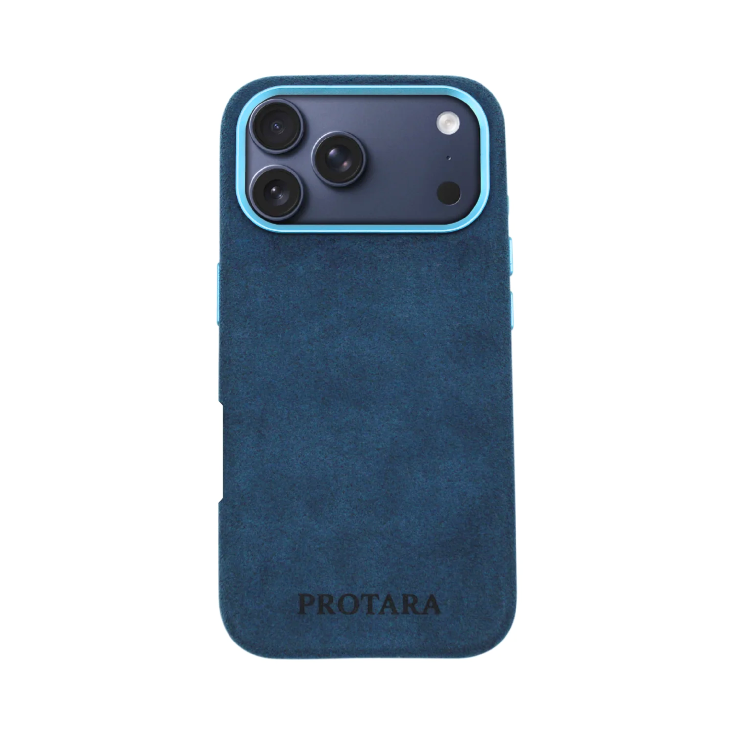 PROTARA Alcantara iPhone 17 Pro Max deksel – Ocean Voyage Blue