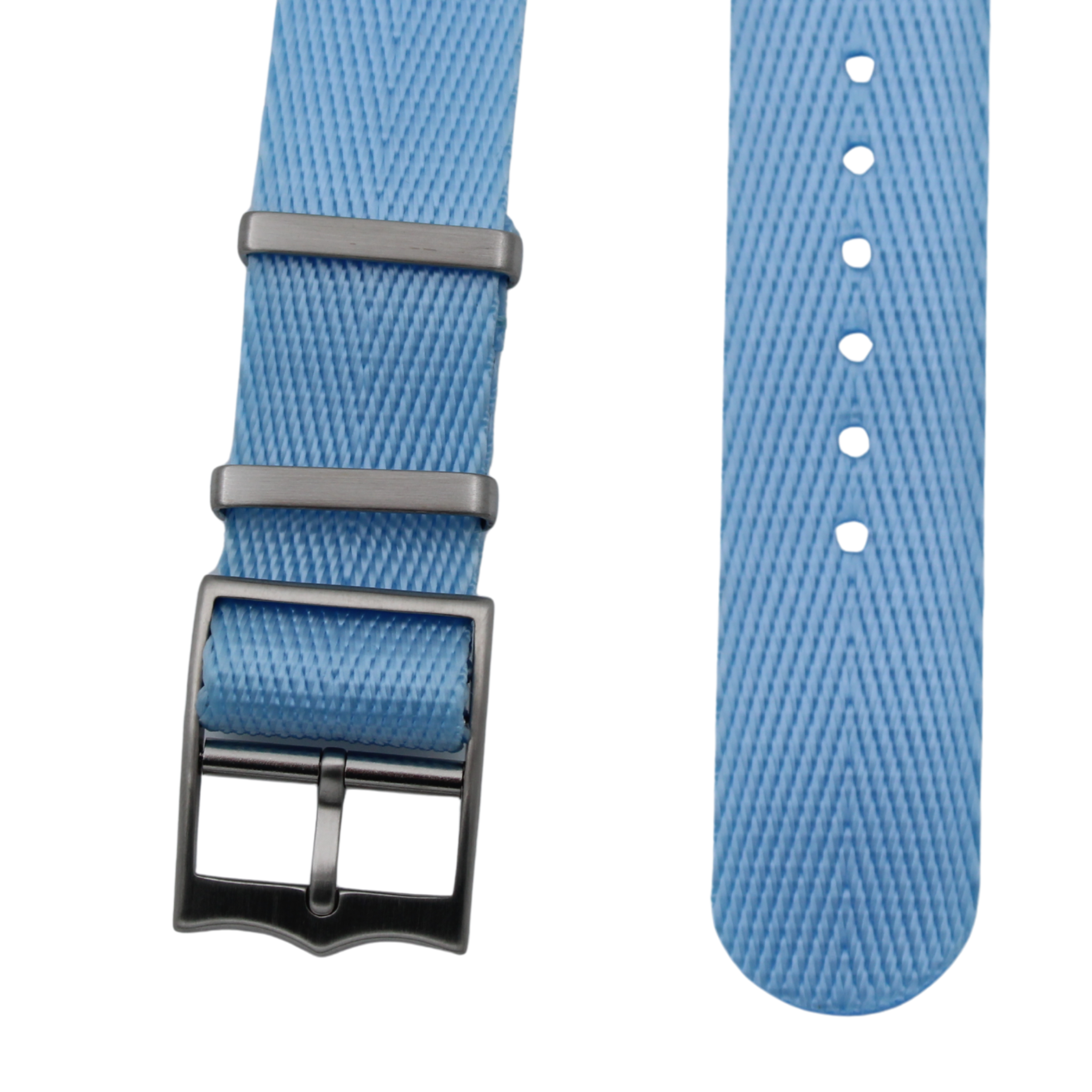 Natoreim fiskebeinmønster  - Lys blå