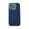 Pokrowiec PROTARA Alcantara na iPhone'a 15 Pro Max - Ocean Voyage Blue