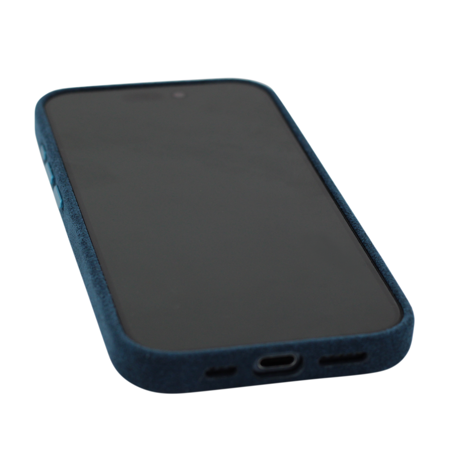 PROTARA Alcantara iPhone 15 Pro deksel - Ocean Voyage Blue