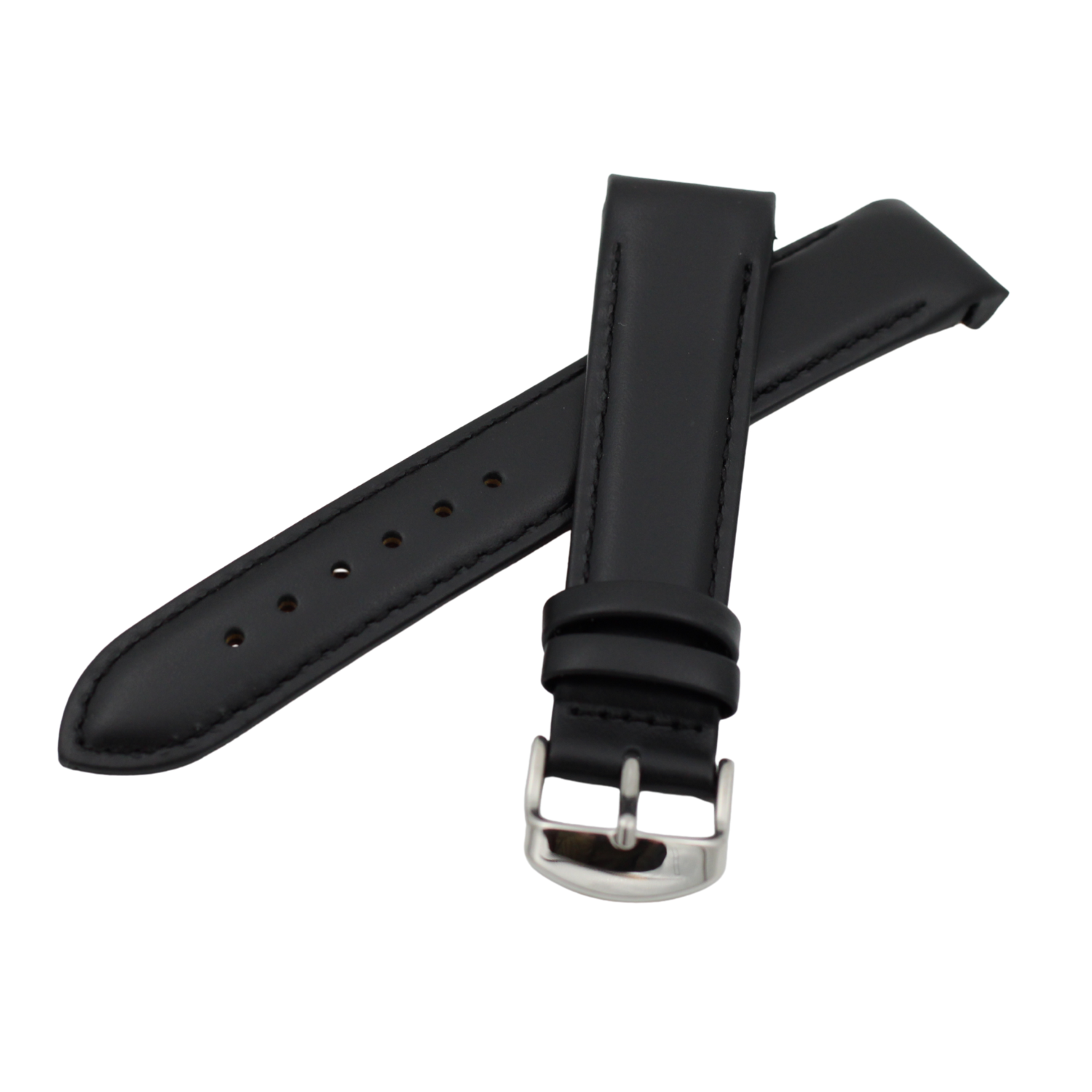 Helsort matt Curved Sort skinnreim