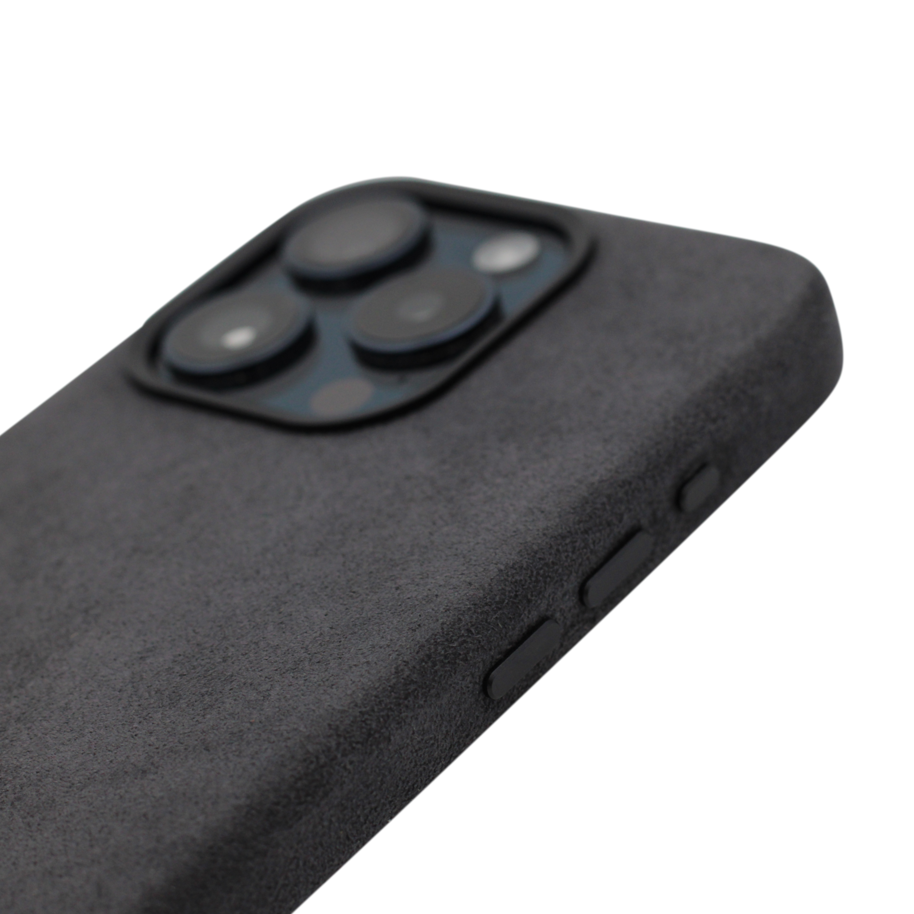 PROTARA Alcantara iPhone 15 Pro Max deksel - Midnight Jet Black