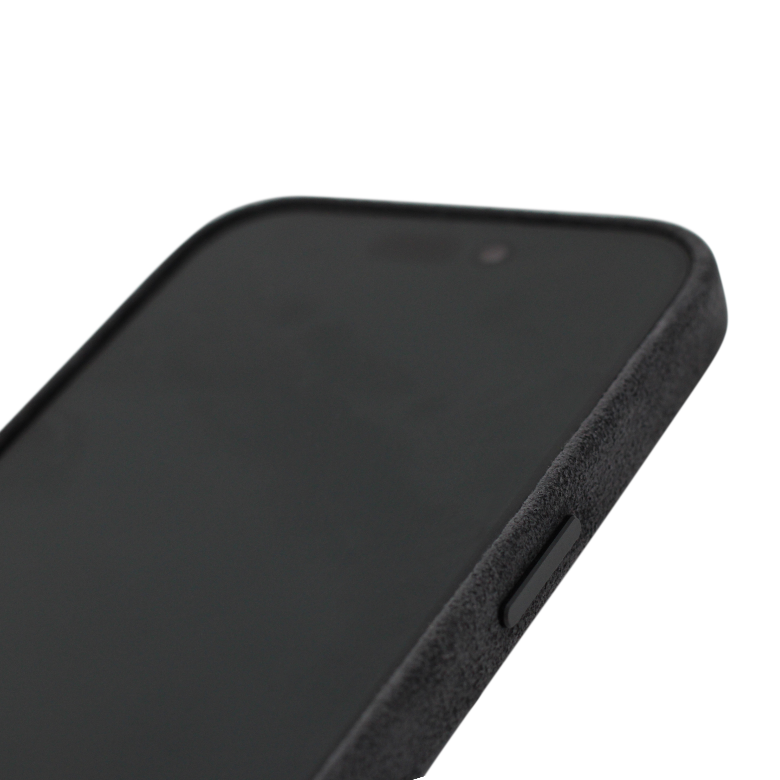 PROTARA Alcantara iPhone 15 Pro Max deksel - Midnight Jet Black
