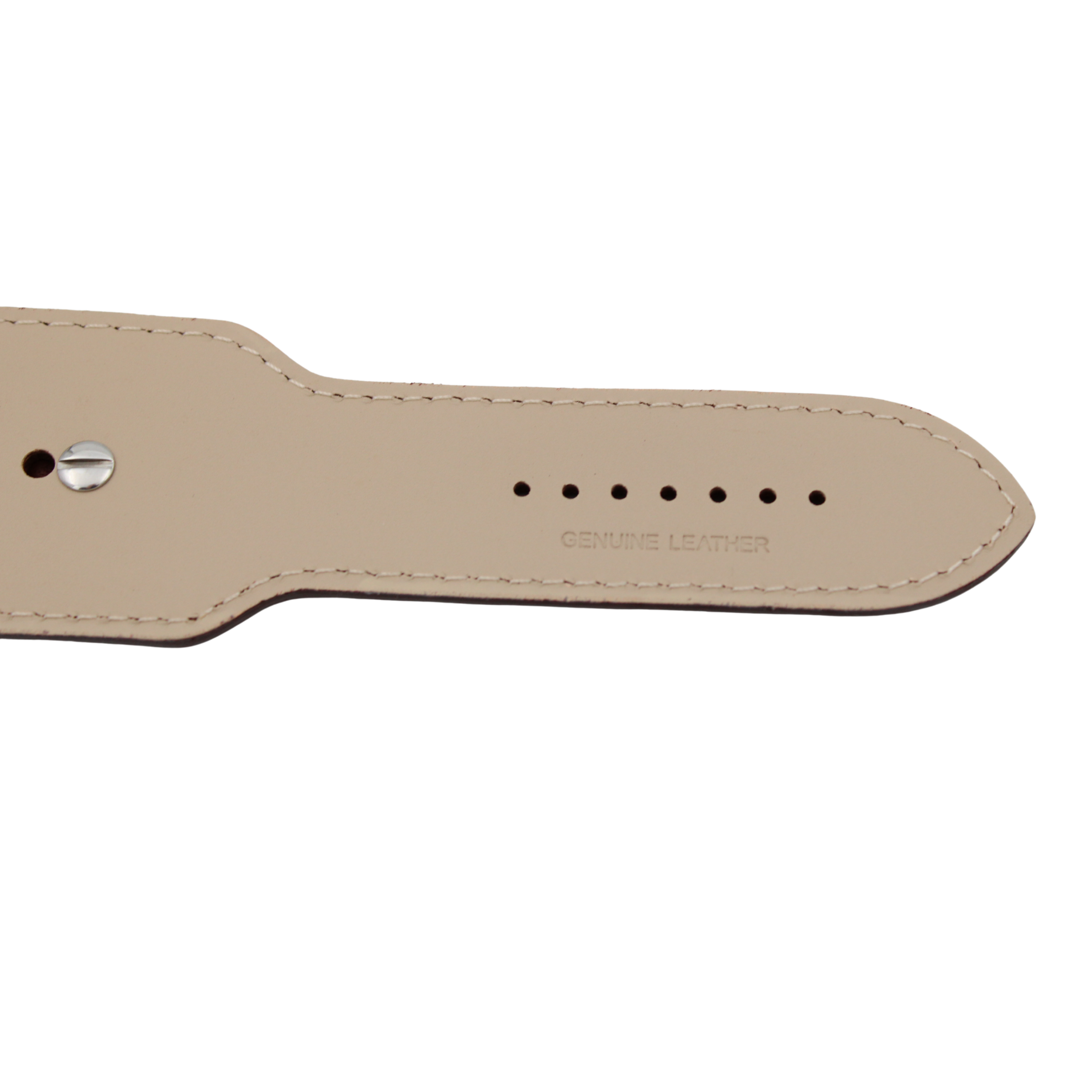 Bund skinnreim – 45 mm Mørk brun Buffalo Grain med utskiftbare fester