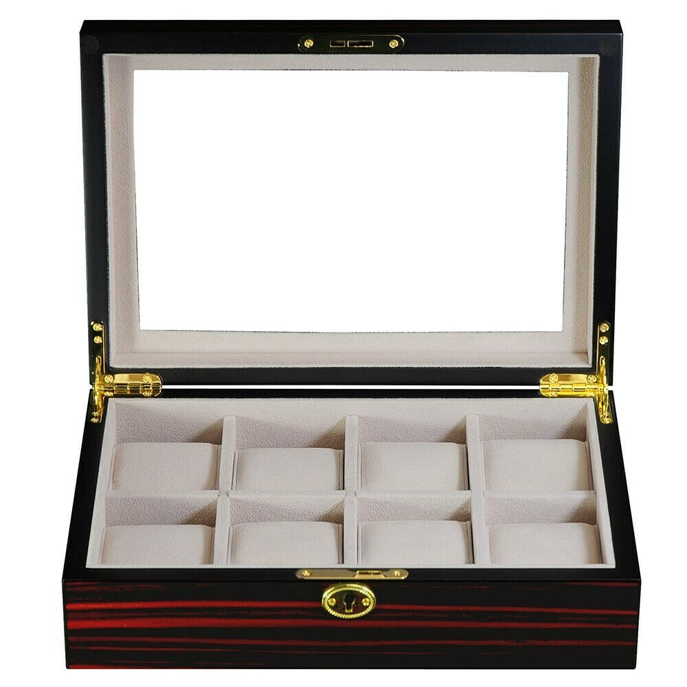 Klokkeboks i mørkt tre for 8 ur