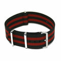 Pasek NATO 18MM czarny/czerwony