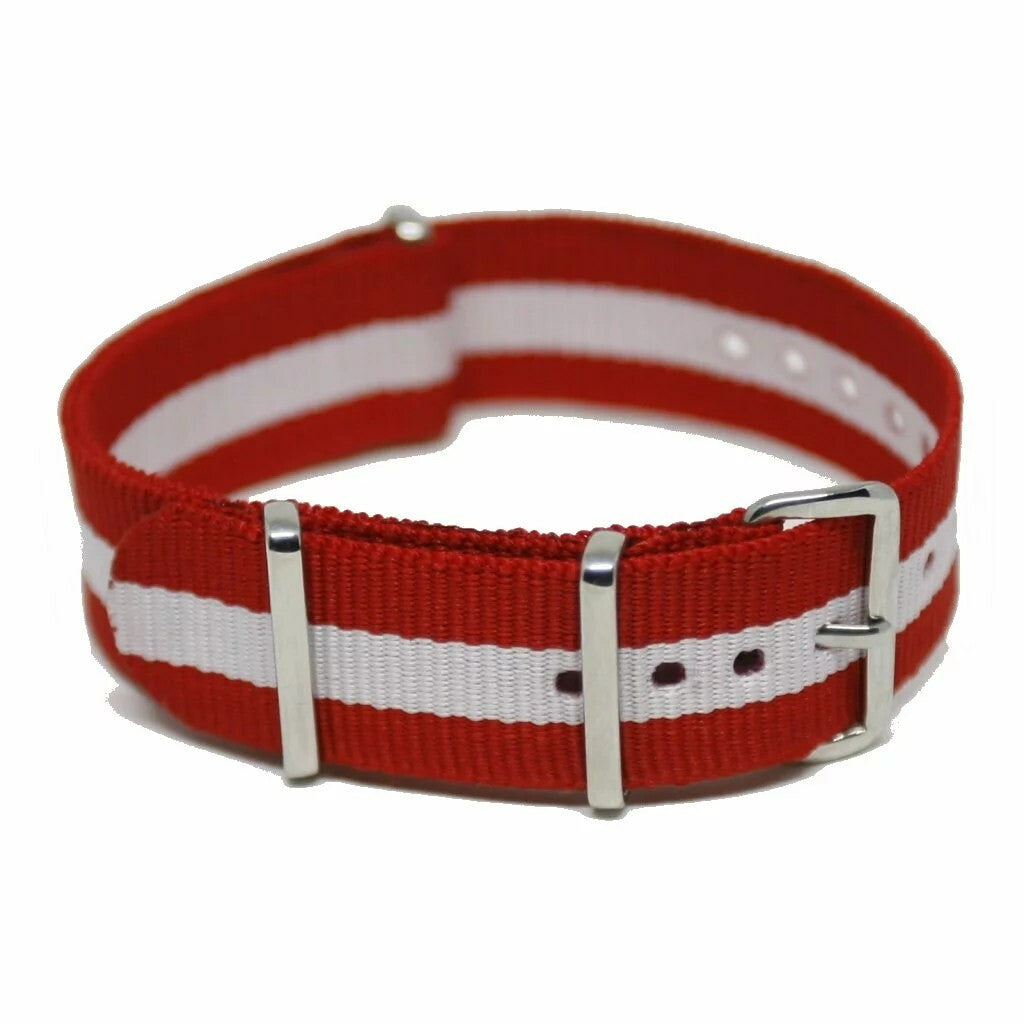 NATO Strap Rød/hvit -Dansk flagg