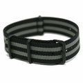 Pasek NATO PVD czarny/szary