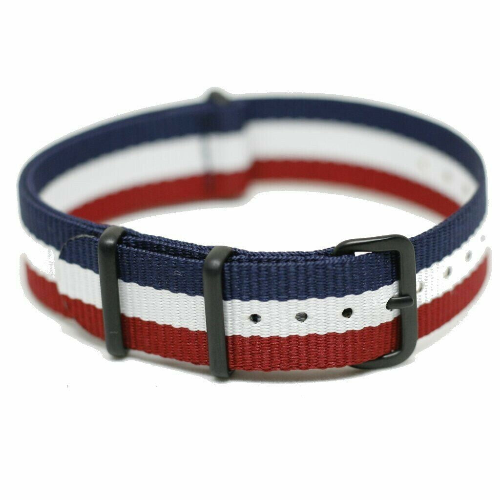 NATO Strap PVD Rød/hvit/blå