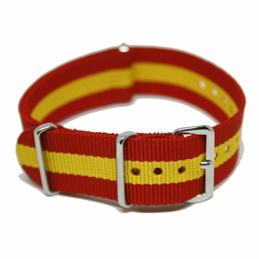 NATO Strap 20MM Rød/gul (Spania)