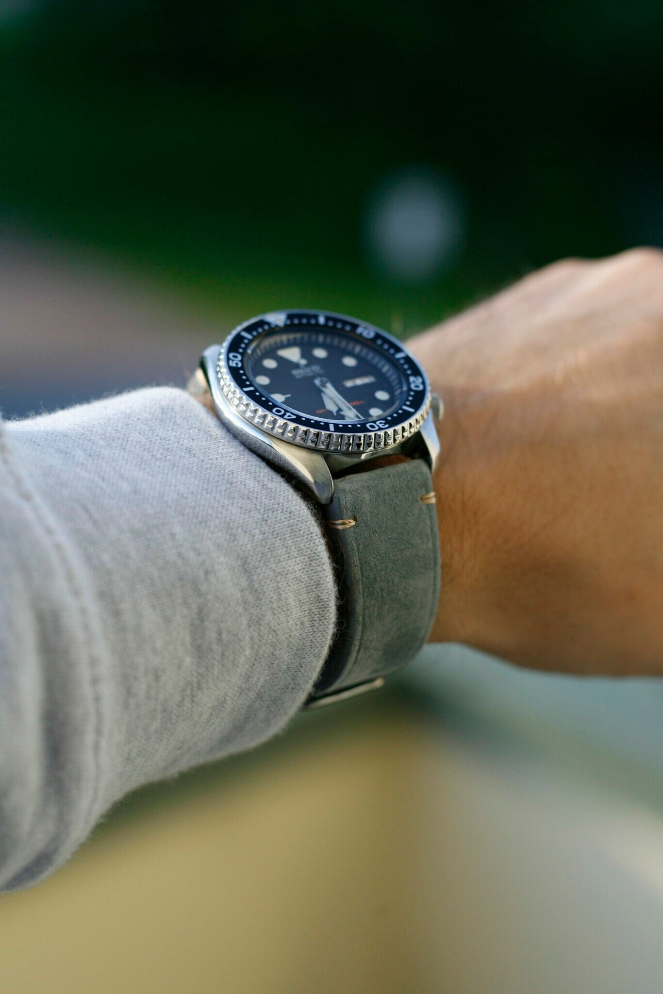 Suede Strap 22MM Grå