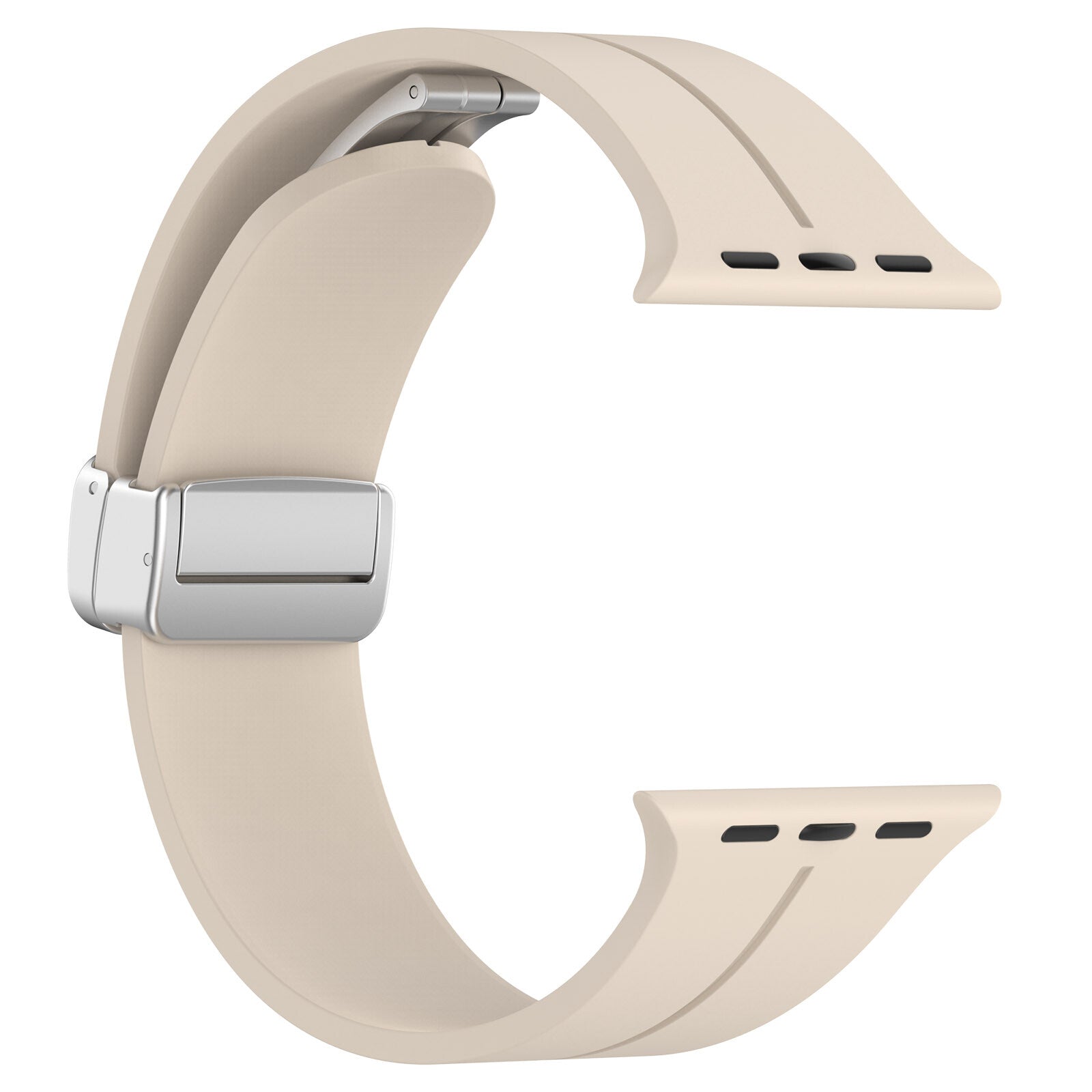 Gummirem for Apple Watch Stål 38/40/41mm Beige