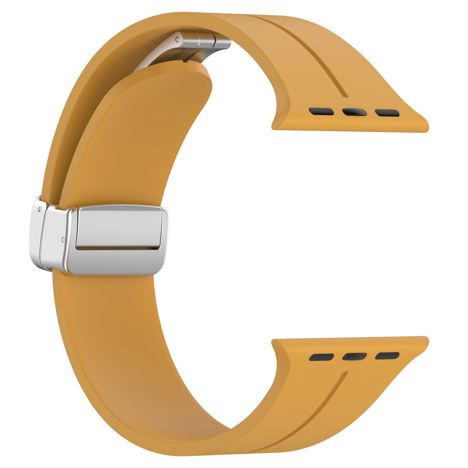 Gummirem for Apple Watch Stål 38/40/41mm Mørk gul