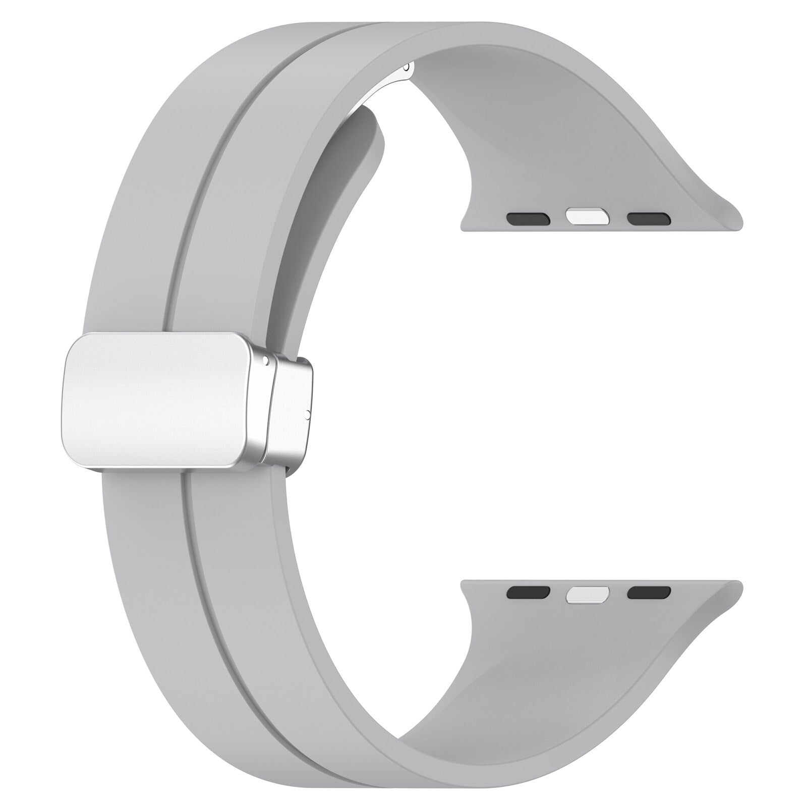 Gummirem for Apple Watch Stål 38/40/41mm Lys grå