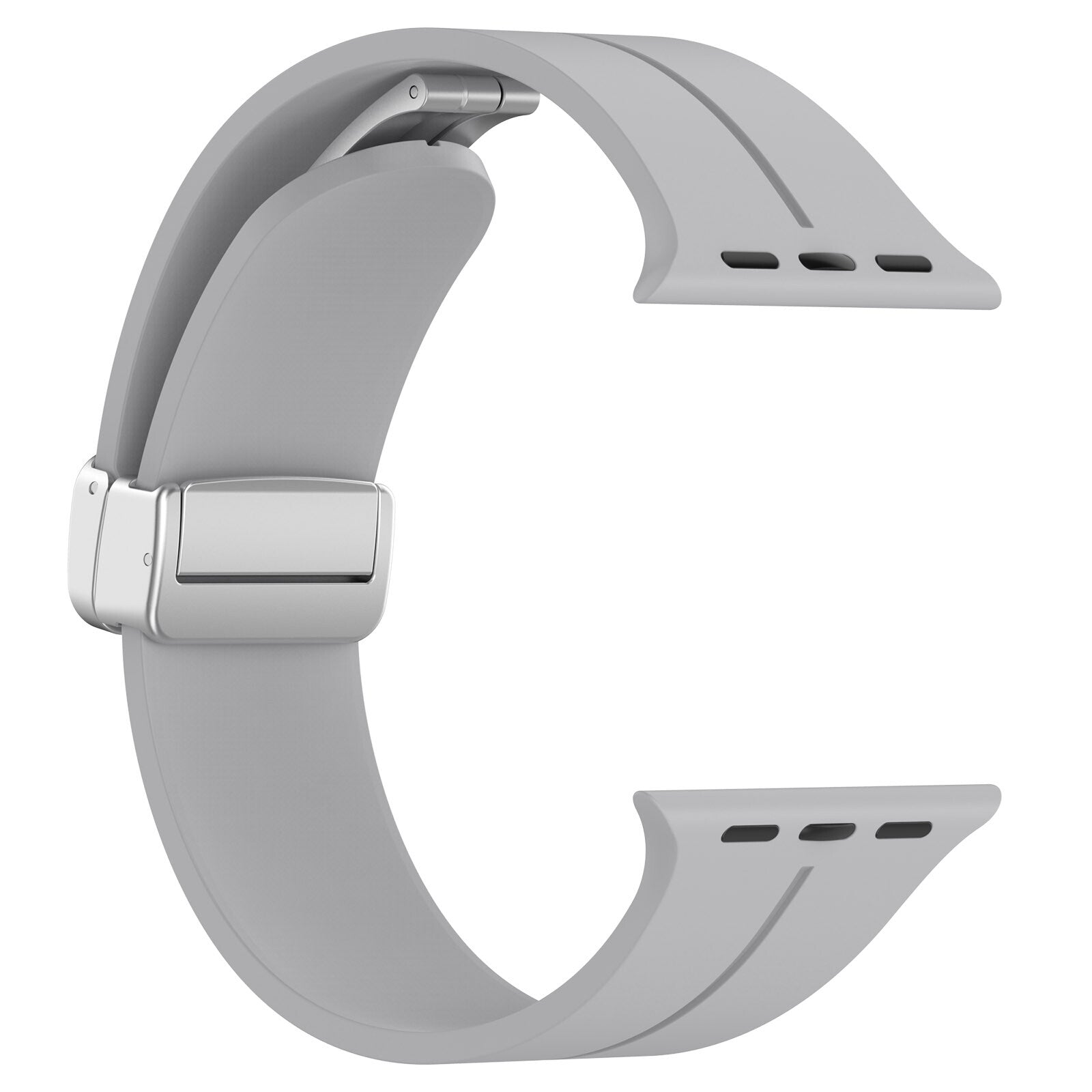 Gummirem for Apple Watch Stål 38/40/41mm Lys grå