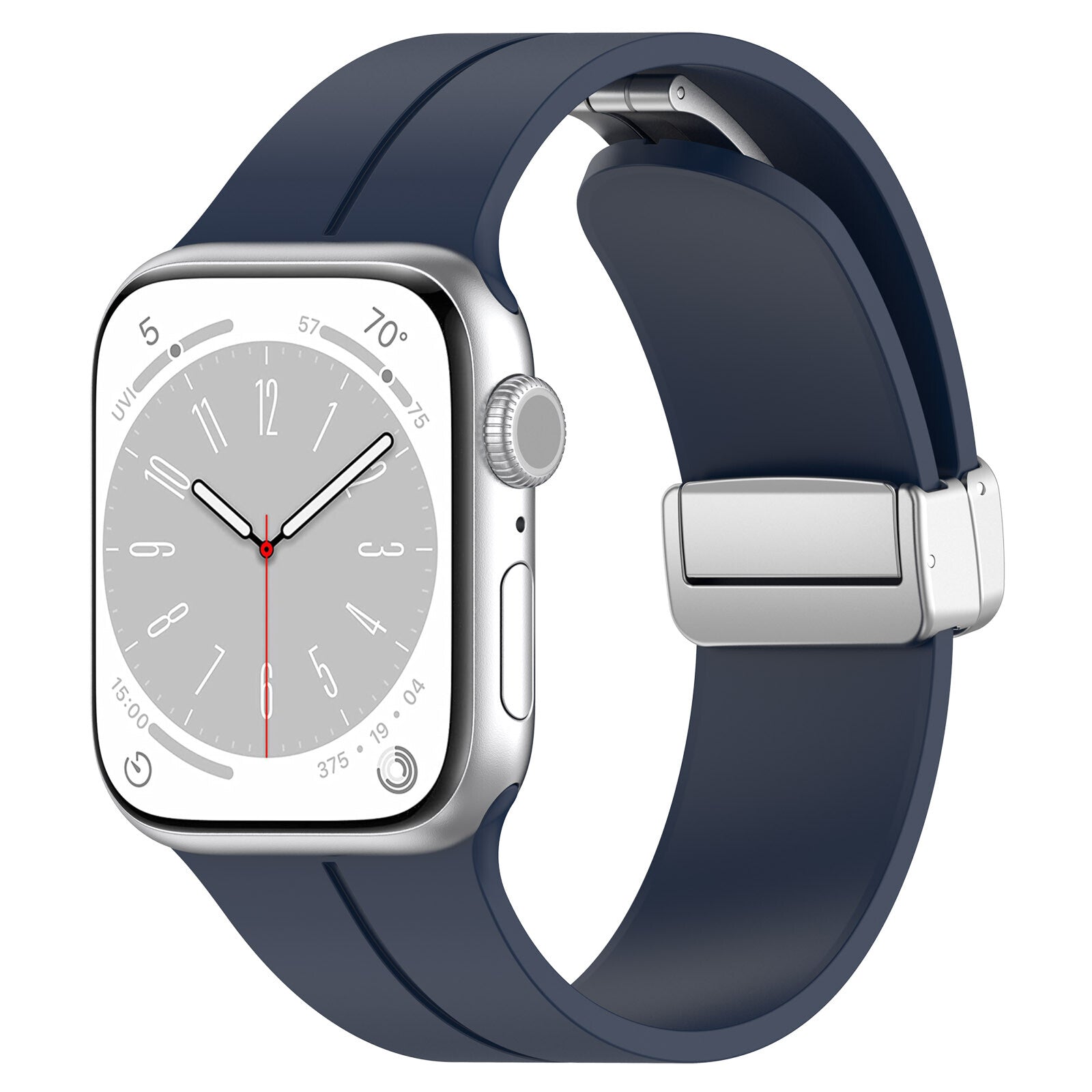 Gummirem for Apple Watch Stål 42/44/49mm Mørk blå