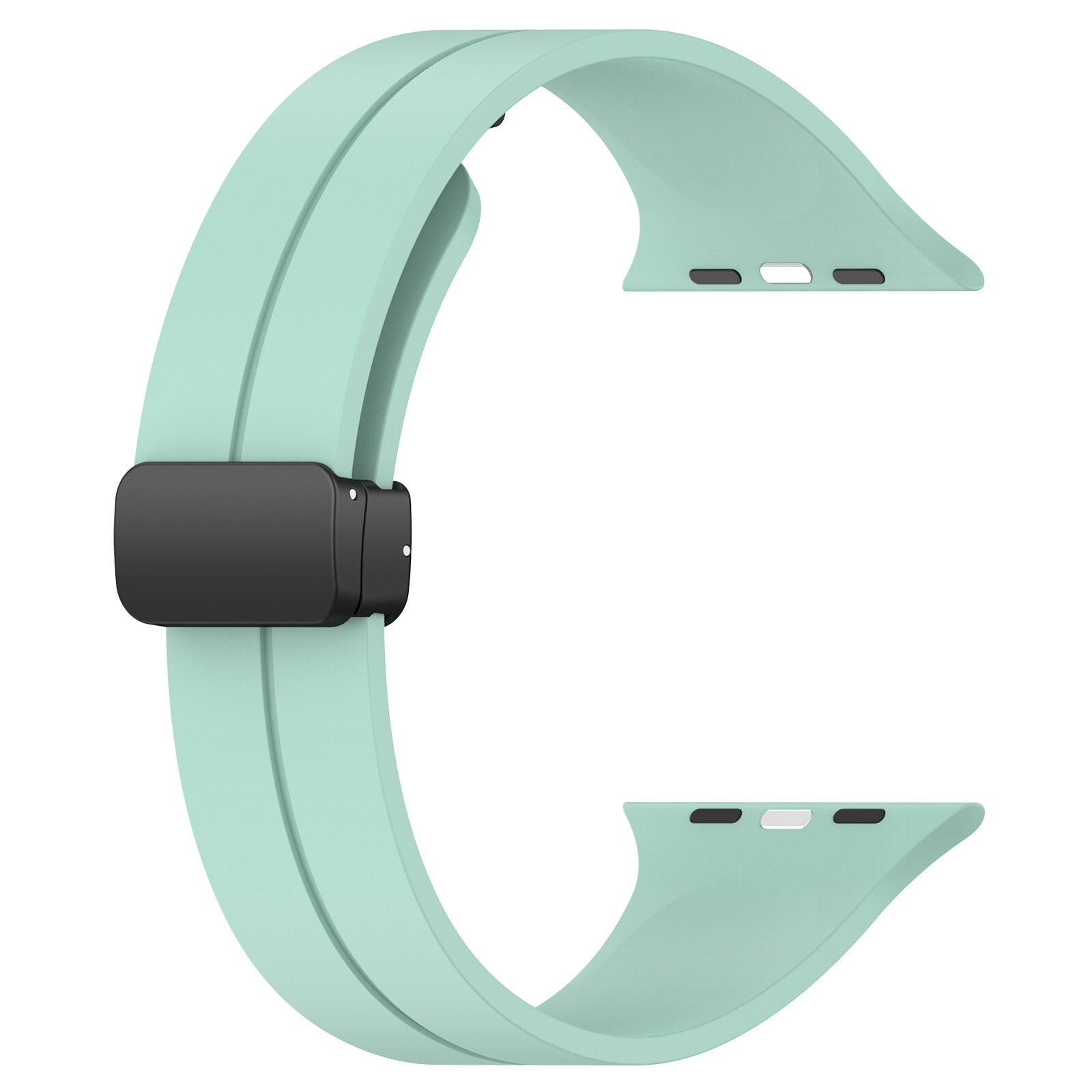 Gummirem for Apple Watch Sort 42/44/49mm Turkis