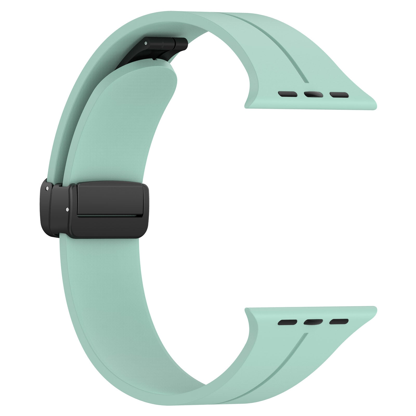 Gummirem for Apple Watch Sort 42/44/49mm Turkis