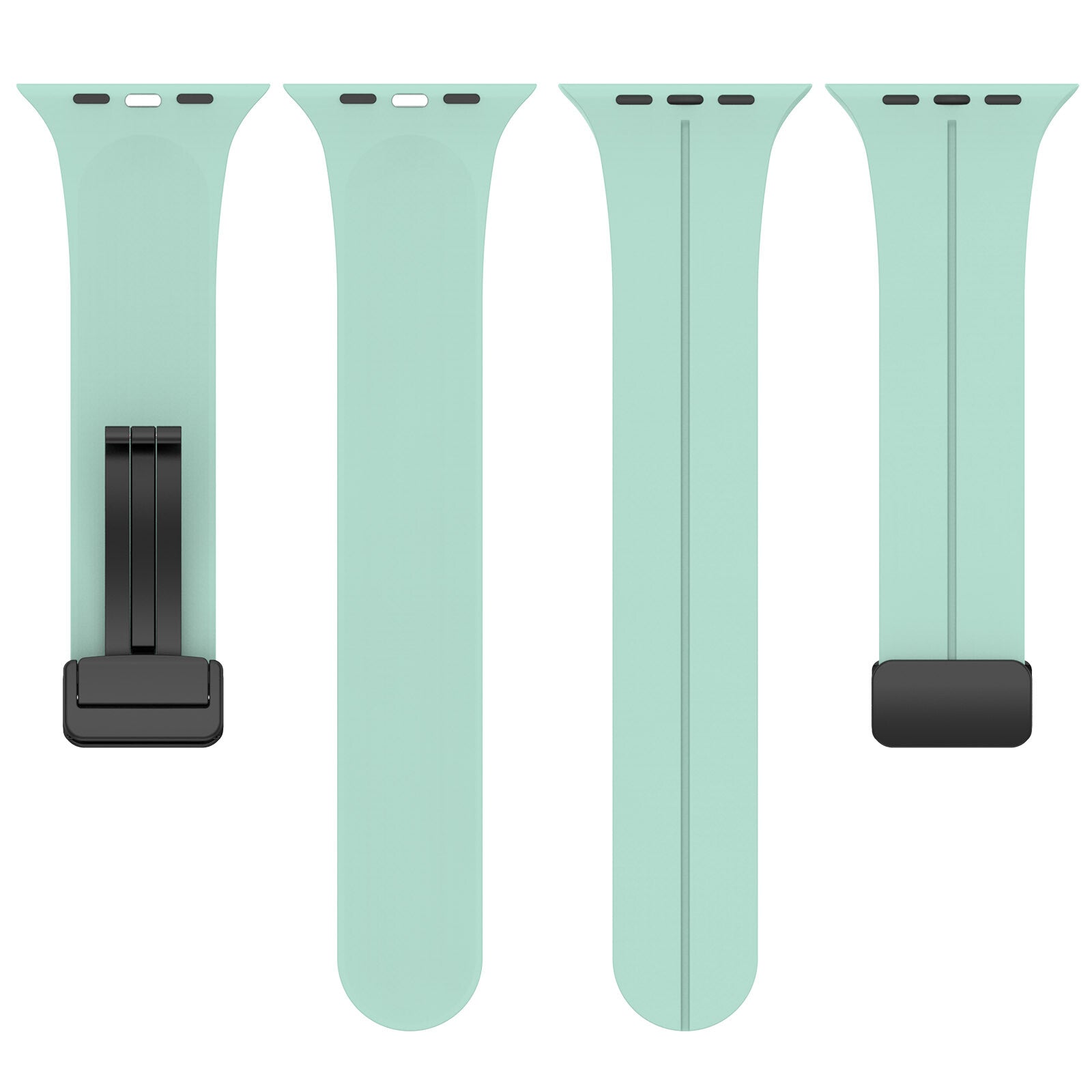 Gummirem for Apple Watch Sort 42/44/49mm Turkis