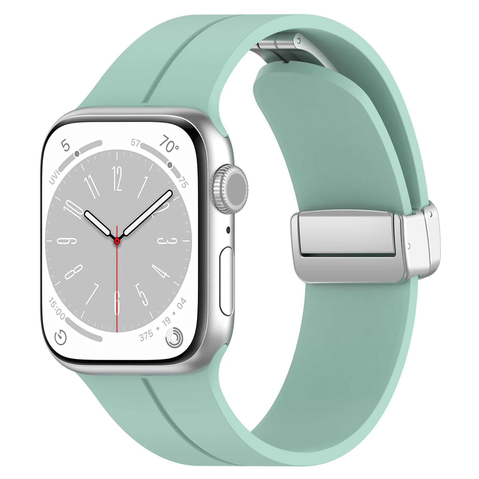 Gummirem for Apple Watch Stål 42/44/49mm Turkis