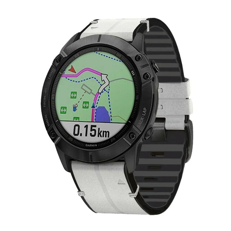 Garmin Quickfit Skinn/gummirem Hvit  Quickfit