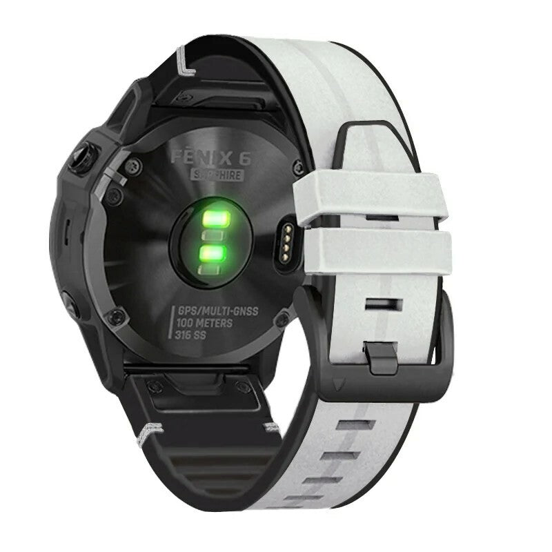 Garmin Quickfit Skinn/gummirem Hvit  Quickfit