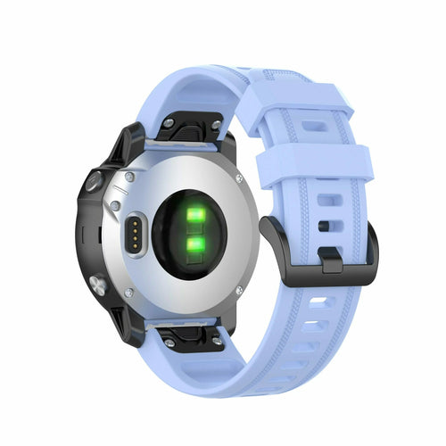 Gumowy pasek Garmin Quickfit 20 mm jasnoniebieski