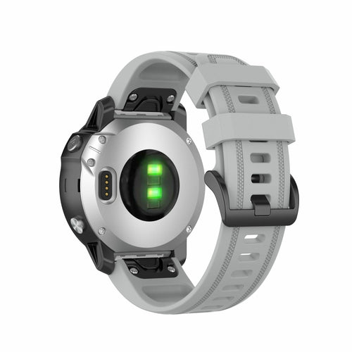 Gumowy pasek Garmin Quickfit 20 mm szary