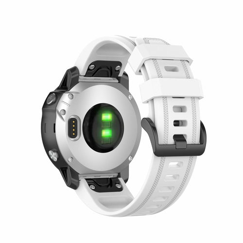 Gumowy pasek Garmin Quickfit 20 mm biały