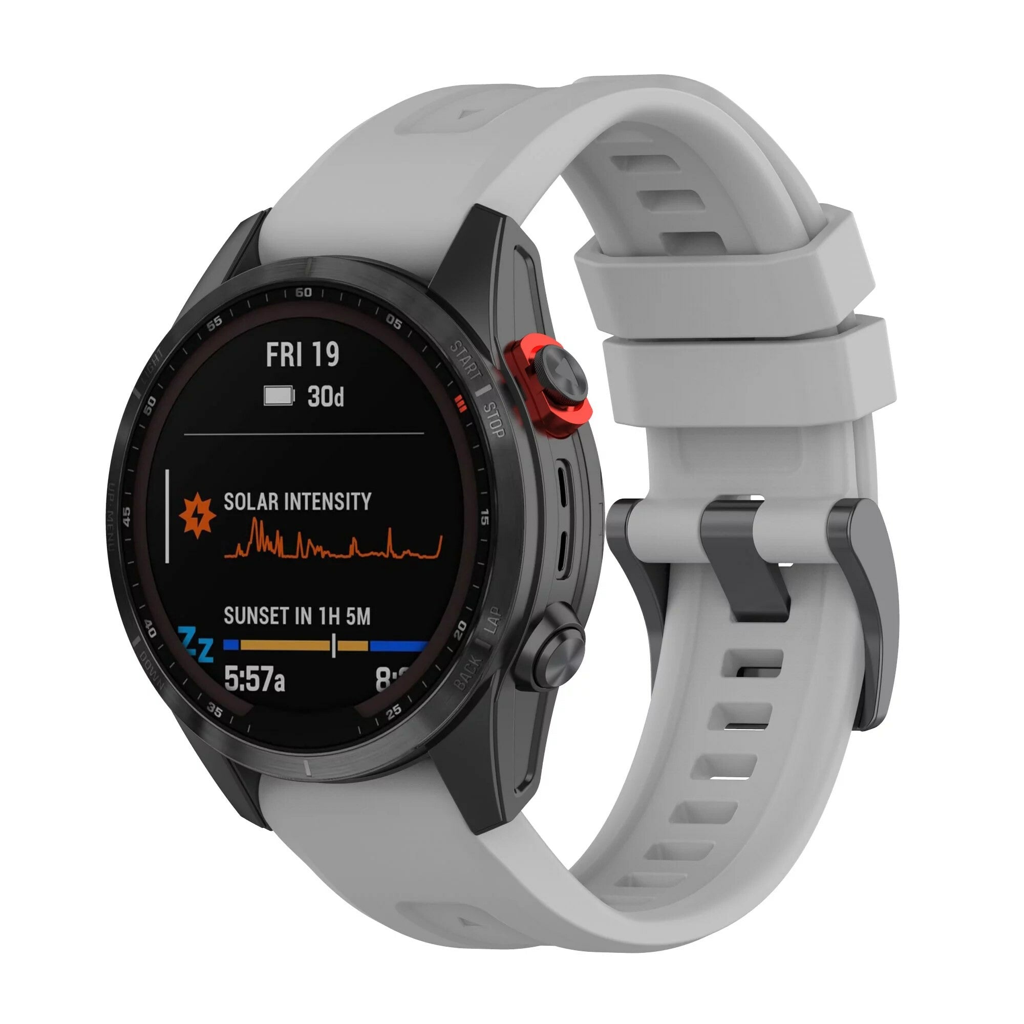 Garmin 26mm Quickfit Klokkerem Gummi Grå