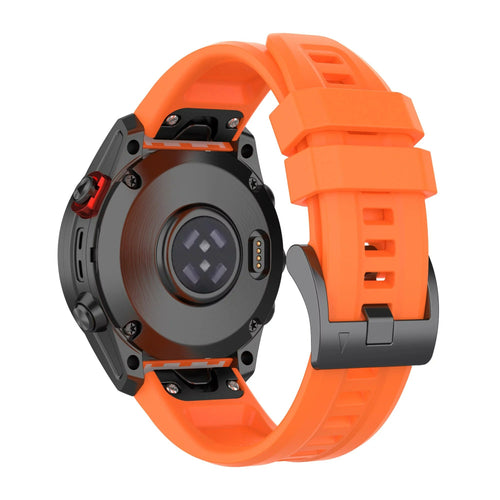 Gumowy pomarańczowy pasek do zegarka Garmin Quickfit