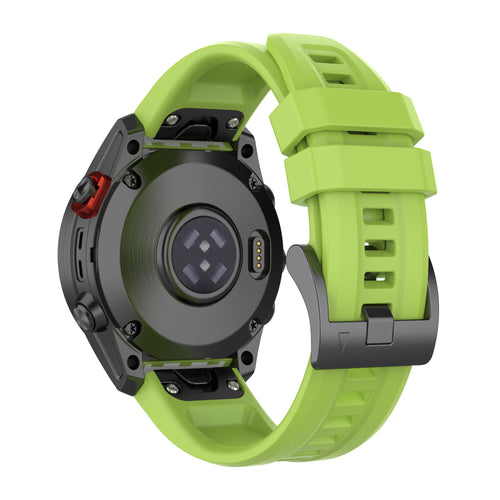Pasek do zegarka Garmin Quickfit 26 mm, gumowy, jasnozielony
