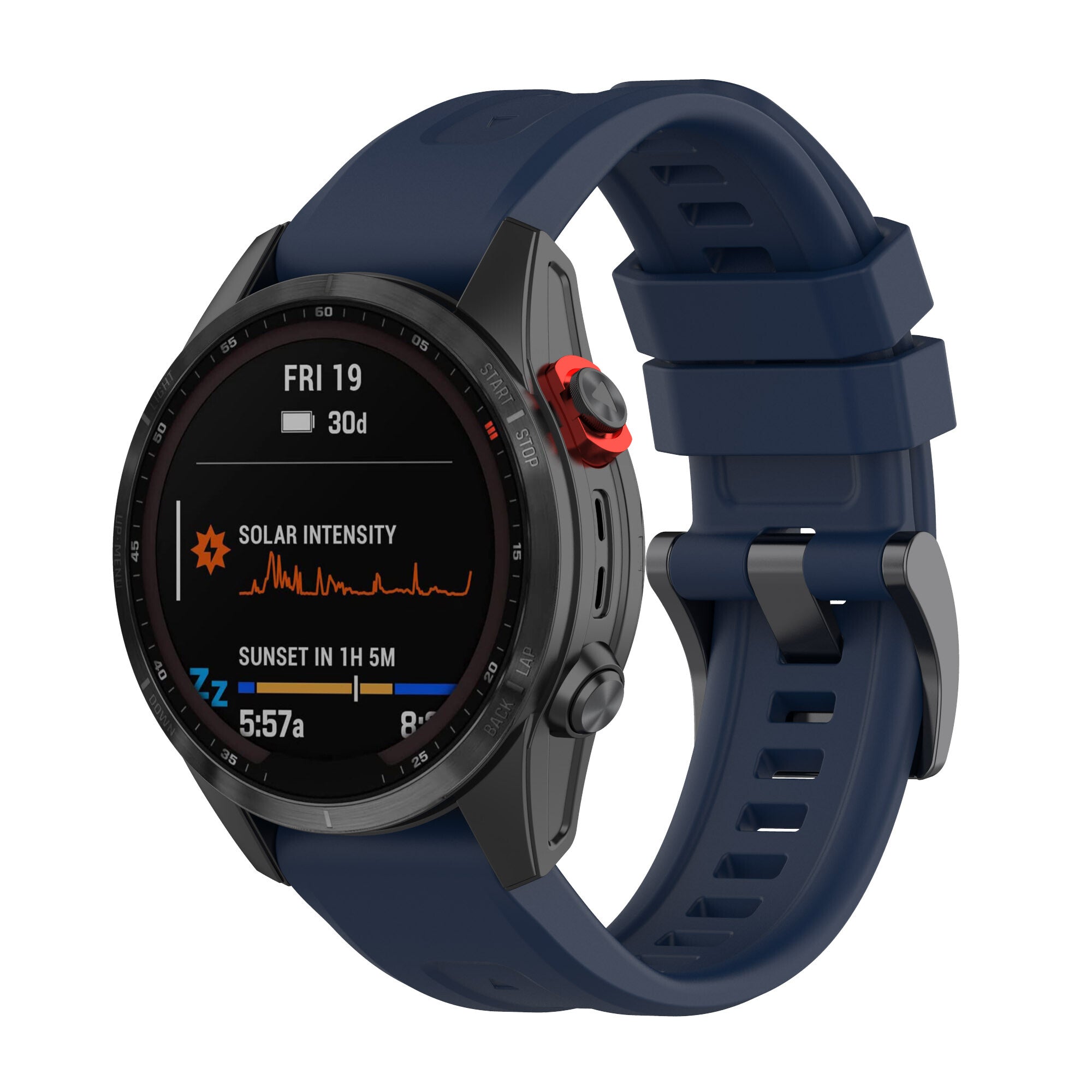 Garmin Quickfit Klokkerem Gummi Mørk blå