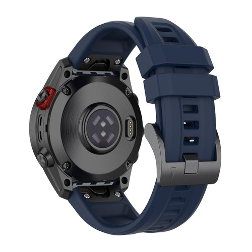 Gumowy pasek do zegarka Garmin Quickfit Granatowy