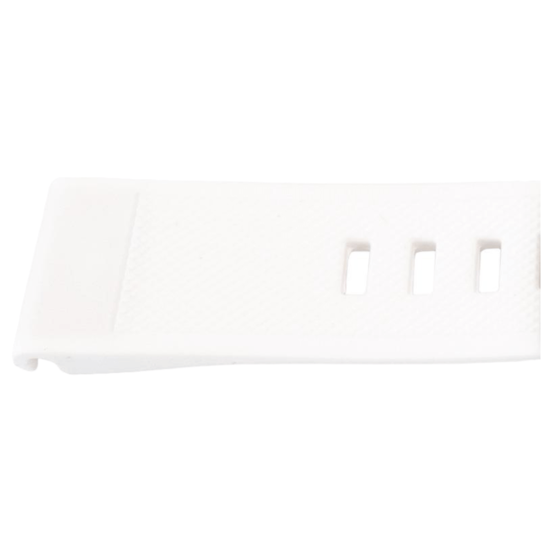 22MM QuickFit Silikonreim med sølvspenne for Garmin Fenix 5 / Forerunner Hvit