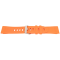 pasek silikonowy QuickFit 22MM ze srebrną klamrą do Garmin Fenix 5 / Forerunner w kolorze pomarańczowym