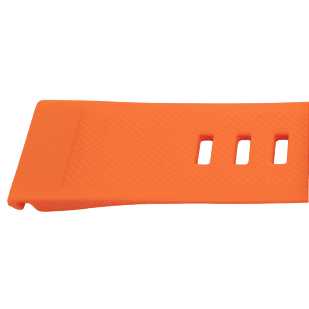 22MM QuickFit Silikonreim med sølvspenne for Garmin Fenix 5 / Forerunner i Oransje