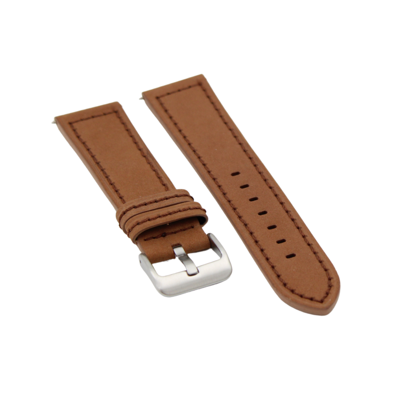 Oslo semsket skinnreim - Brun