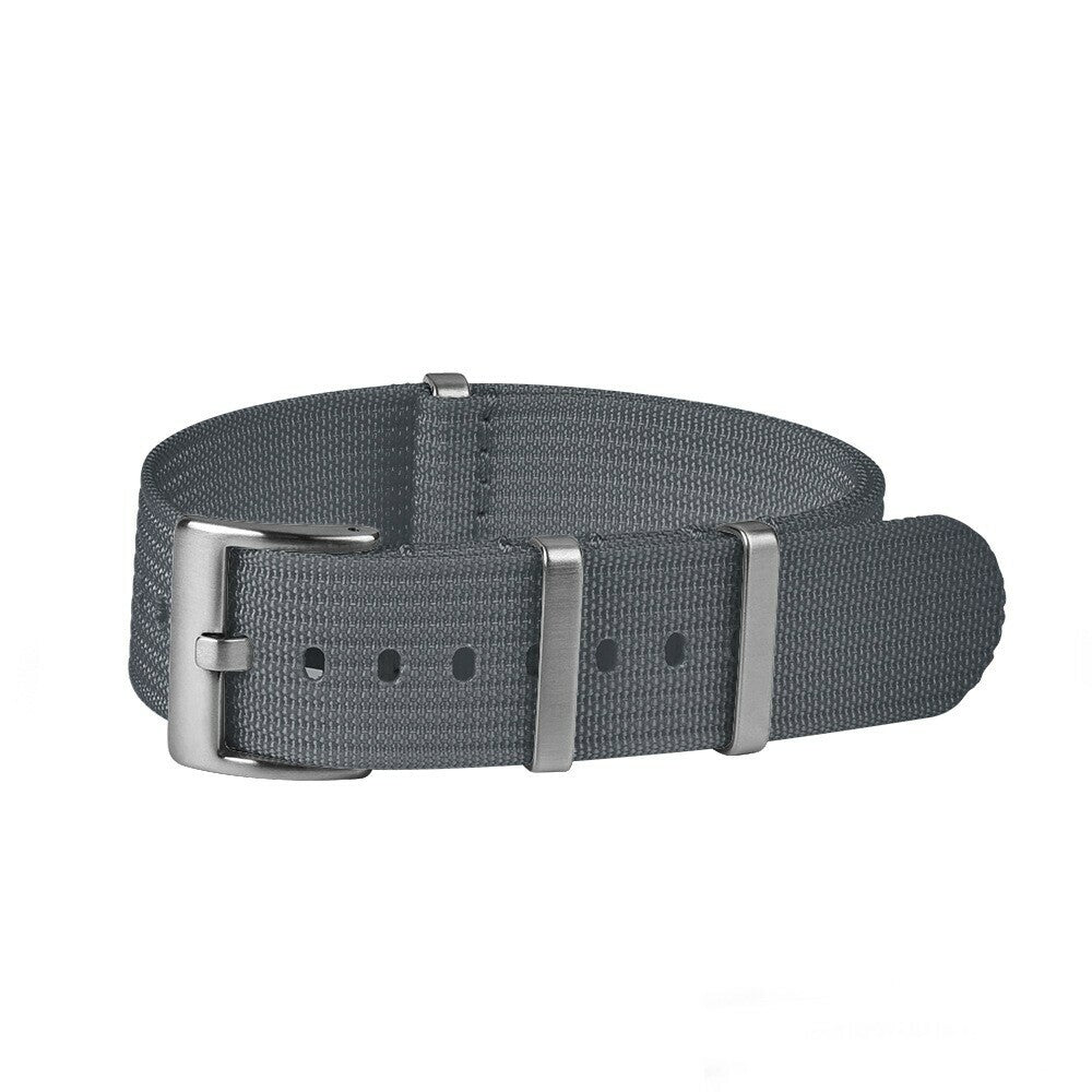 Ribbed Nato Strap Grå