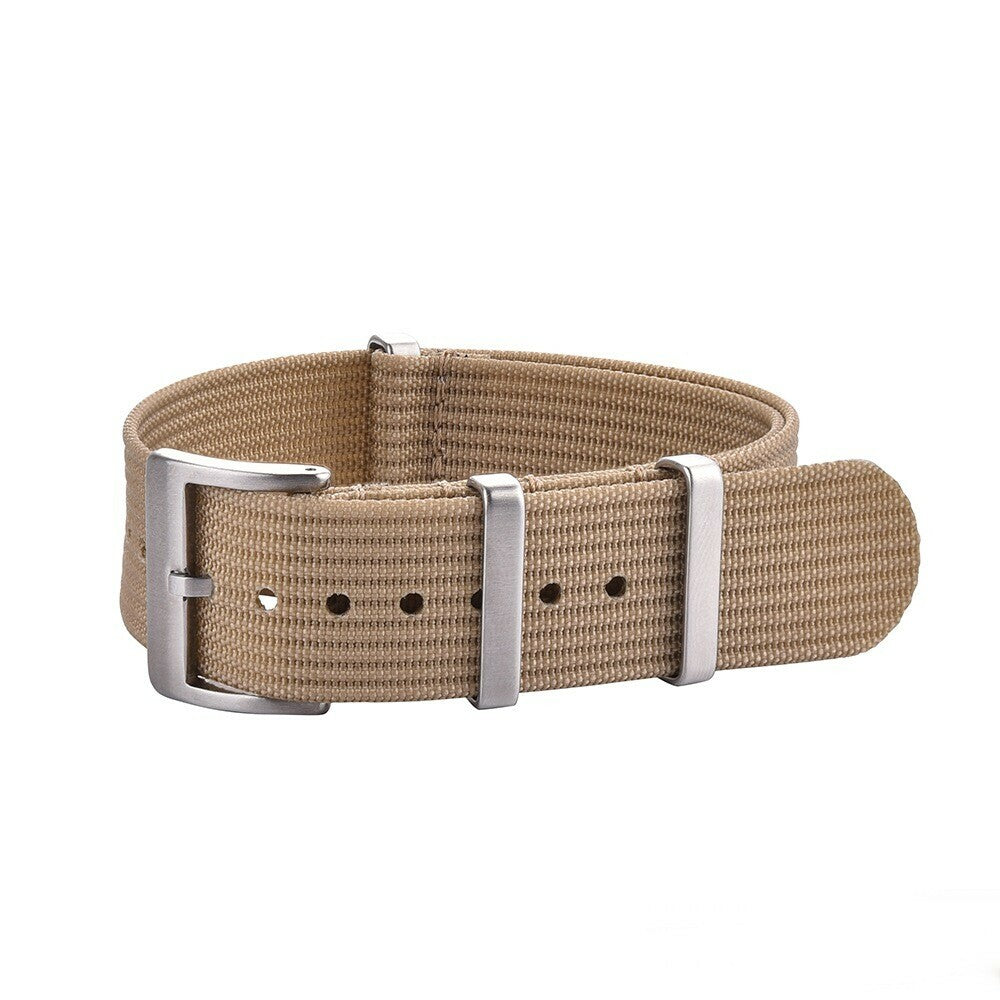 Ribbed Nato Strap Khaki