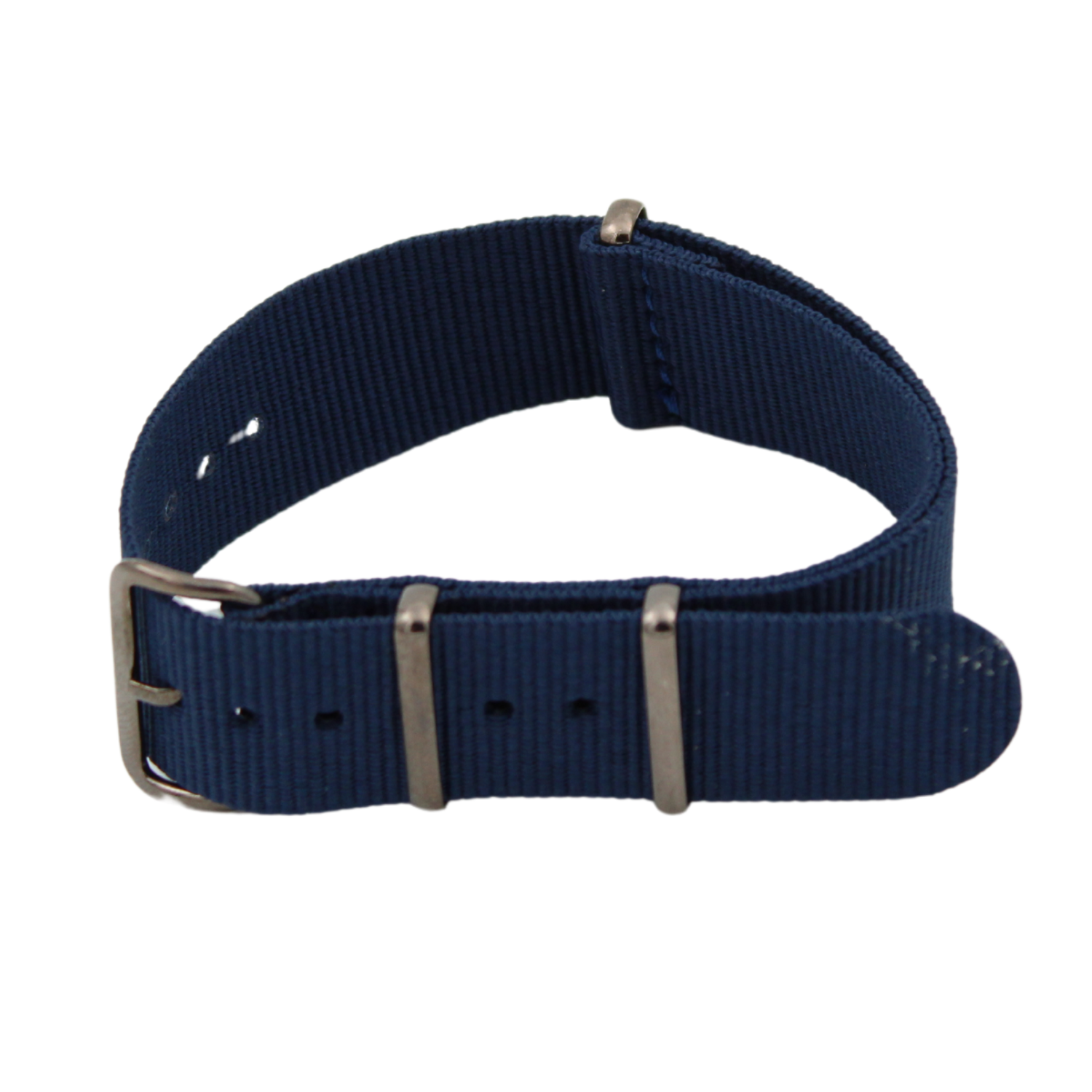 Blå nato strap med spenne i gunmetall