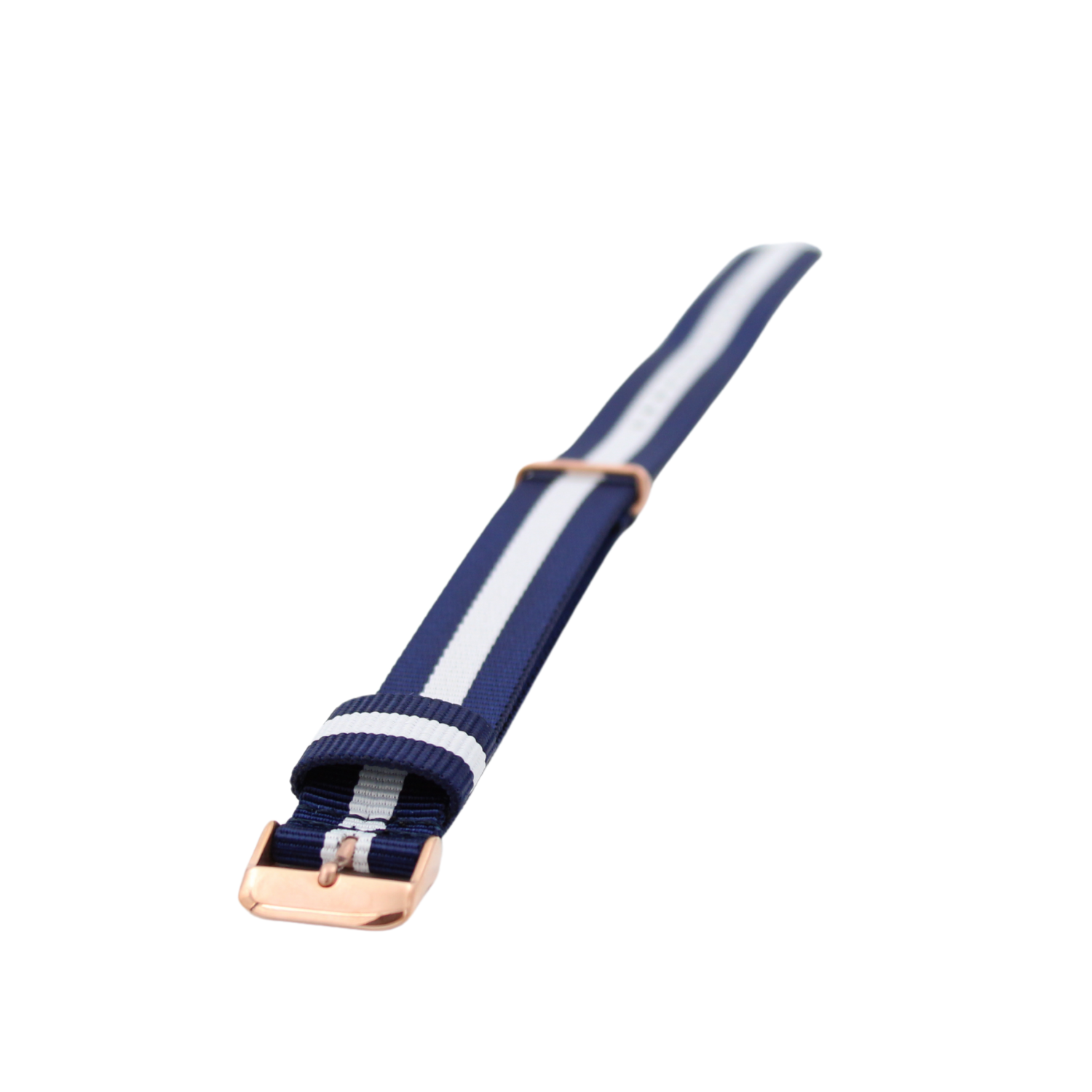 Nato strap Rosegull Blå/ Hvit