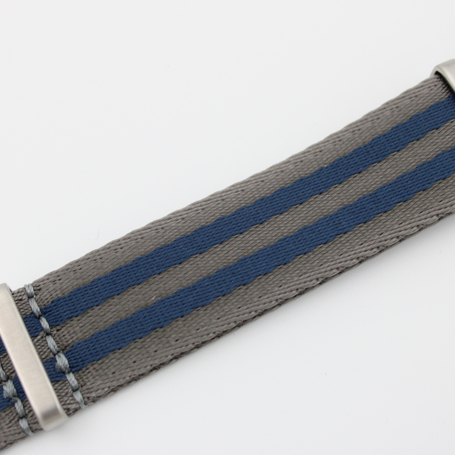 Premium seat belt natoreim Mørk grå / blå