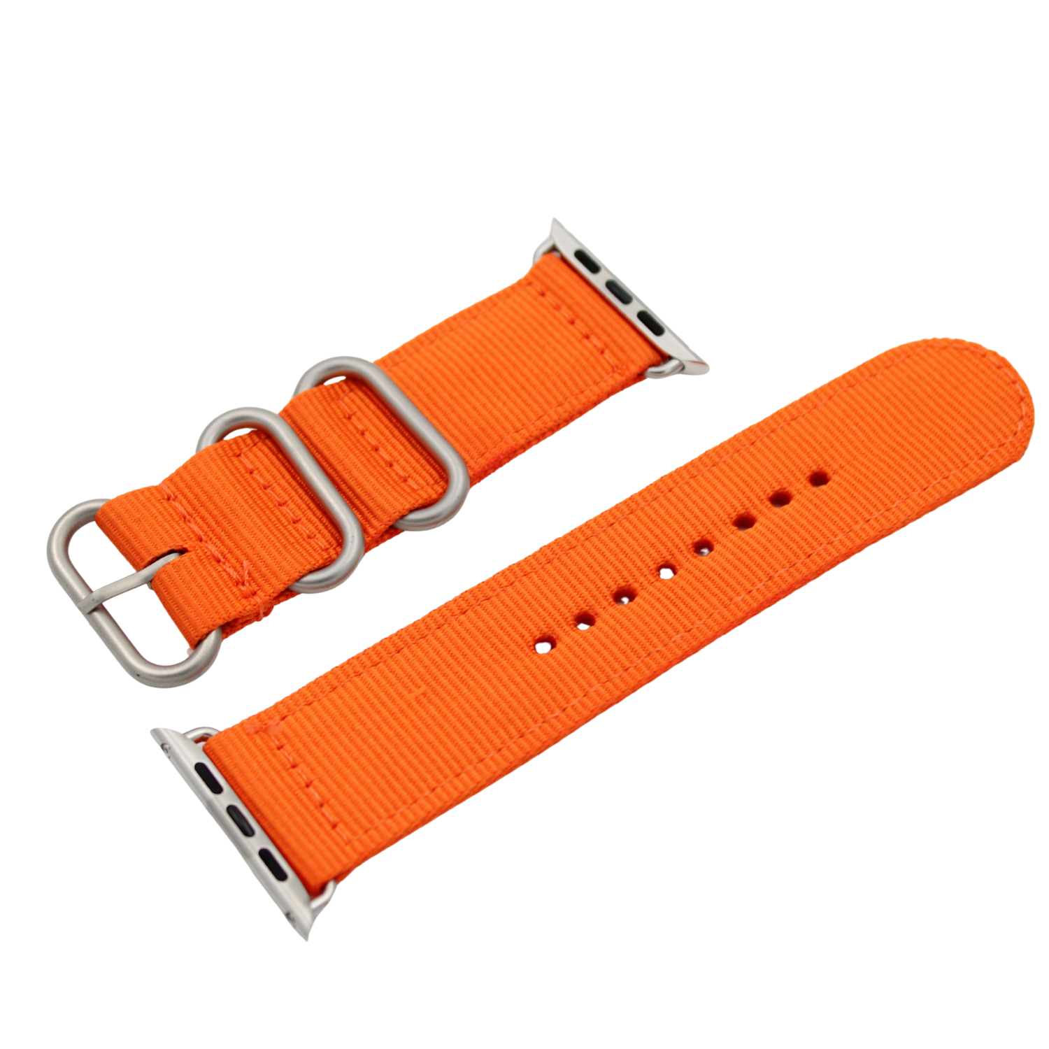 NATO strap i Oransje for Apple Watch (42-45 mm)