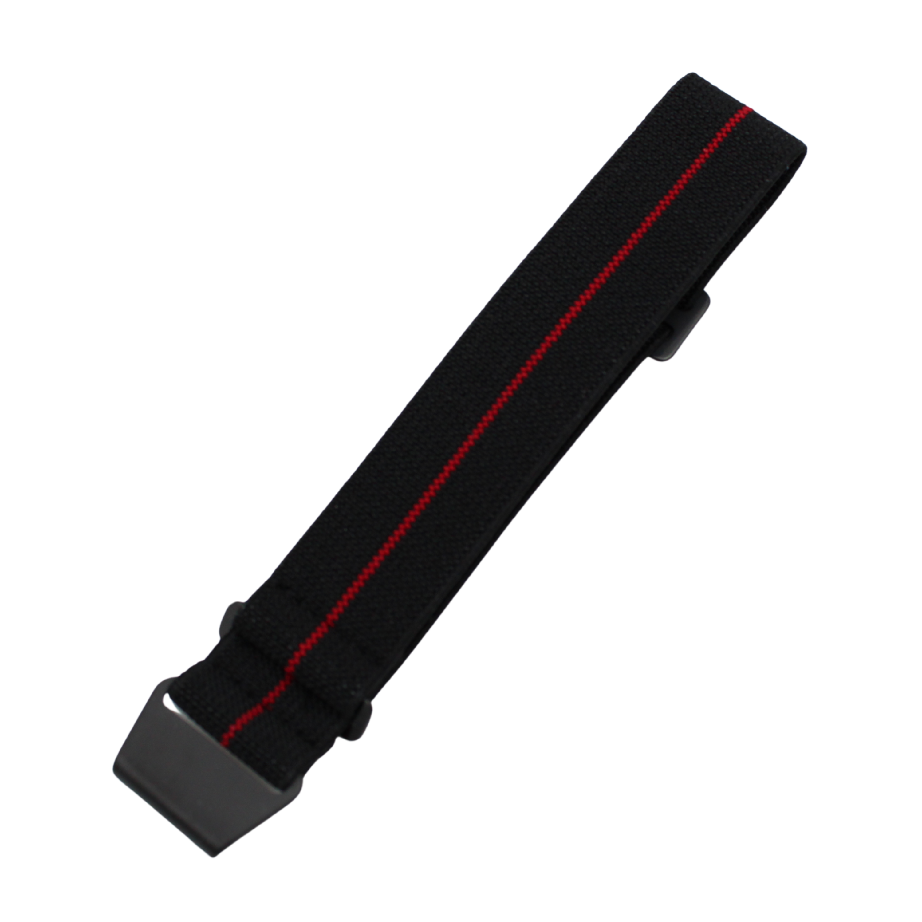 Svart med rød stripe parachute reim - Svart spenne