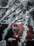 Pasek NATO 20MM czerwono-białe krzyże (Szwajcaria)