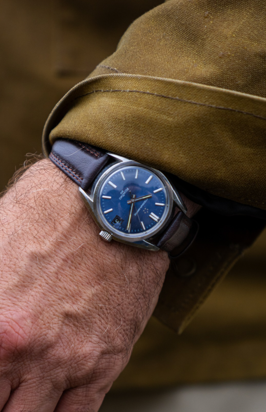 Lyon Mørk Brun skinnreim