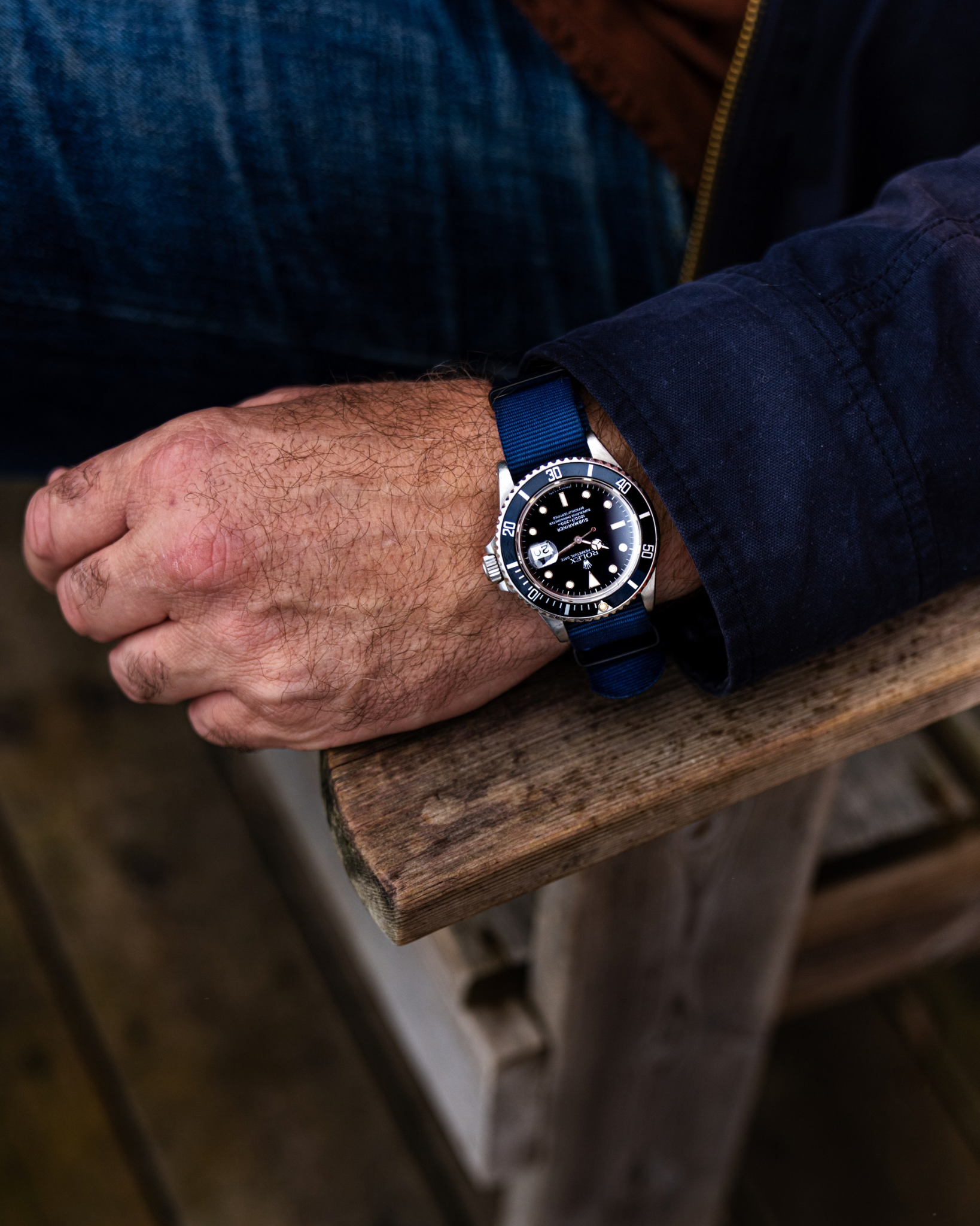 NATO Strap PVD Mørk blå