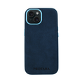 Pokrowiec PROTARA Alcantara na iPhone'a 15 - Ocean Voyage Blue